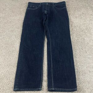 Hugo Boss Maine Jeans Men’s 36X32 Blue Dark Was Denim Regular Fit Straight E27